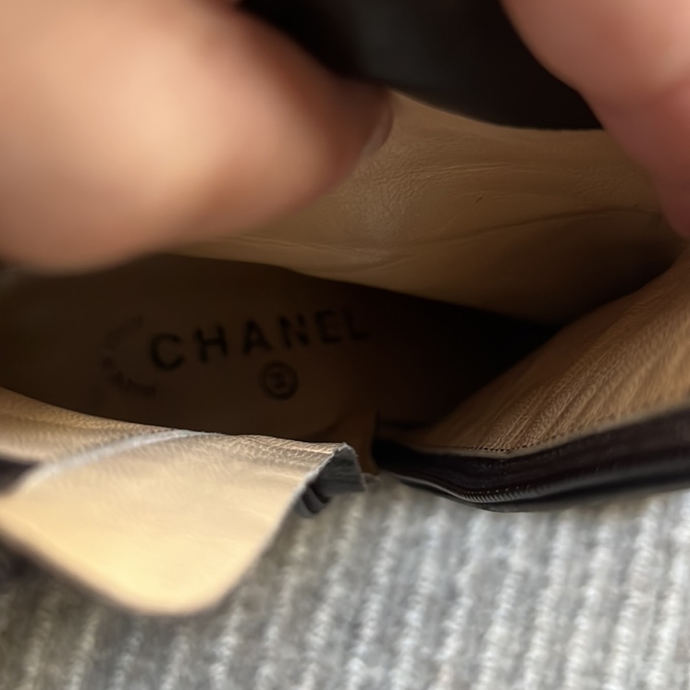 Vintage Chanel Brown Leather Bootie - Picture 9 of 16